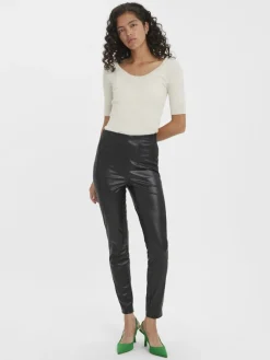 Vero Moda Hosen*VMLANA HR PL SLIM PANT Black