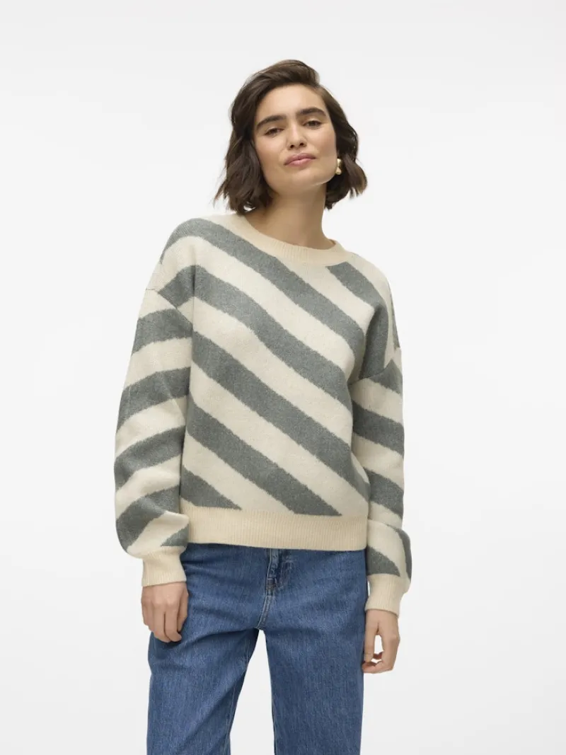Vero Moda Pullover & Sweatshirts*VMLARA LS O-NECK PULLOVER BOO REP birch