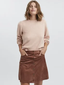 Vero Moda Pullover & Sweatshirts*VMLEFILE LS O-NECK PUFF BLOUSE COLOR Sepia Rose
