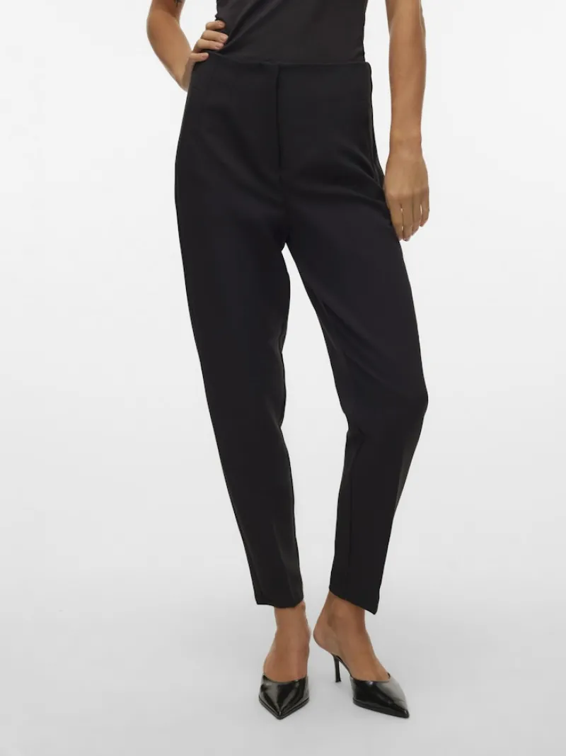 Vero Moda Hosen*VMLINA HW TAPERED PANT NOOS Black