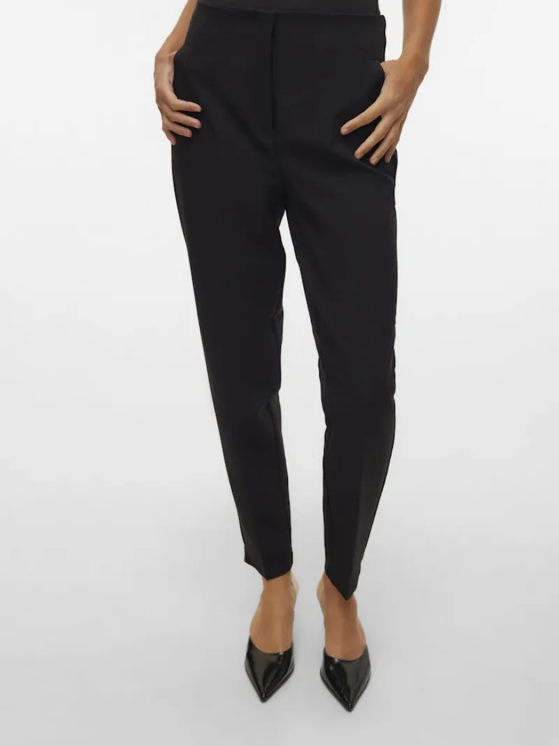 Vero Moda Hosen*VMLINA HW TAPERED PANT NOOS Black