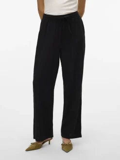 Vero Moda Hosen*VMLINN HW PANTS WVN NOOS Black