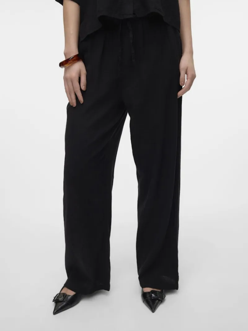 Vero Moda Hosen*VMLINN HW PANTS WVN NOOS Black