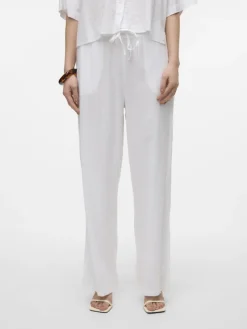 Vero Moda Hosen*VMLINN HW PANTS WVN NOOS Snow White