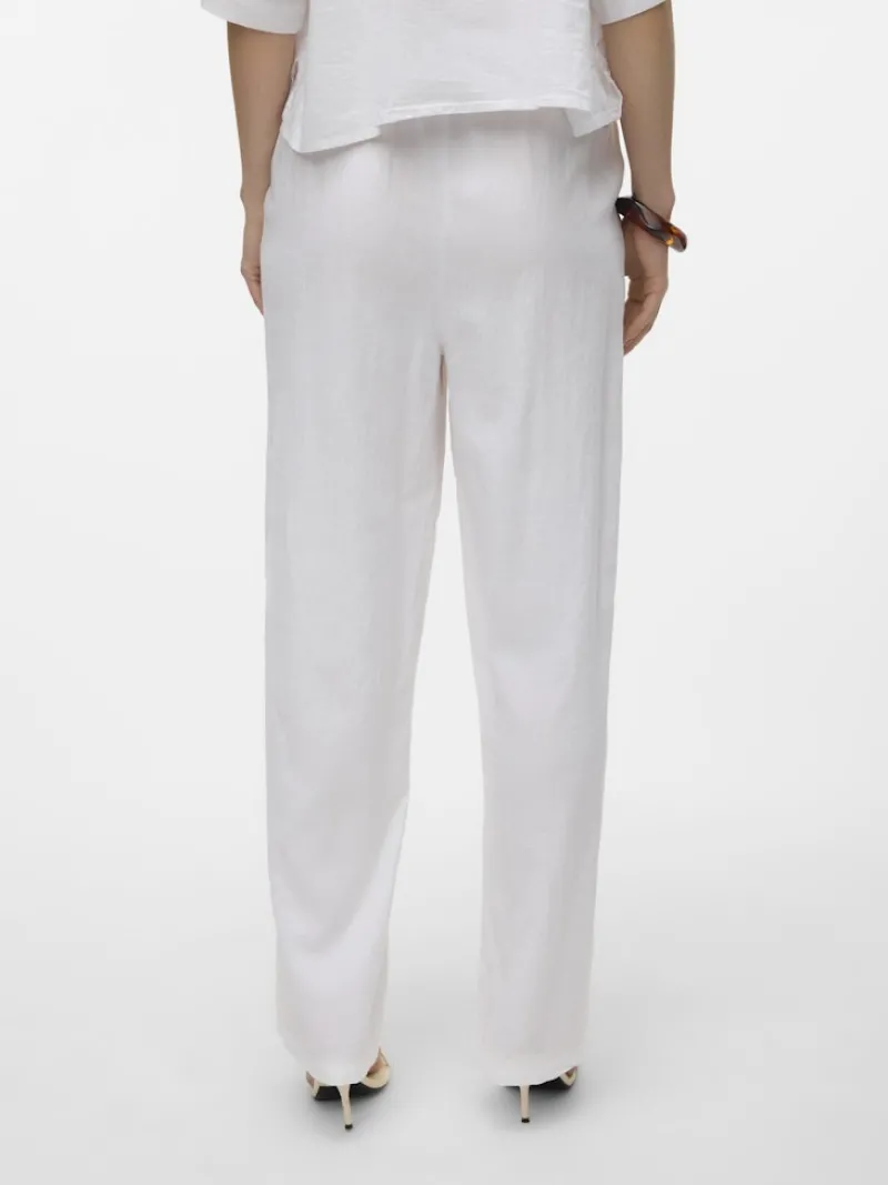 Vero Moda Hosen*VMLINN HW PANTS WVN NOOS Snow White