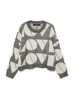 Vero Moda Pullover & Sweatshirts*VMLOVE LS O-NECK PULLOVER BOO Medium Grey Melange