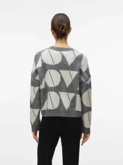 Vero Moda Pullover & Sweatshirts*VMLOVE LS O-NECK PULLOVER BOO Medium Grey Melange