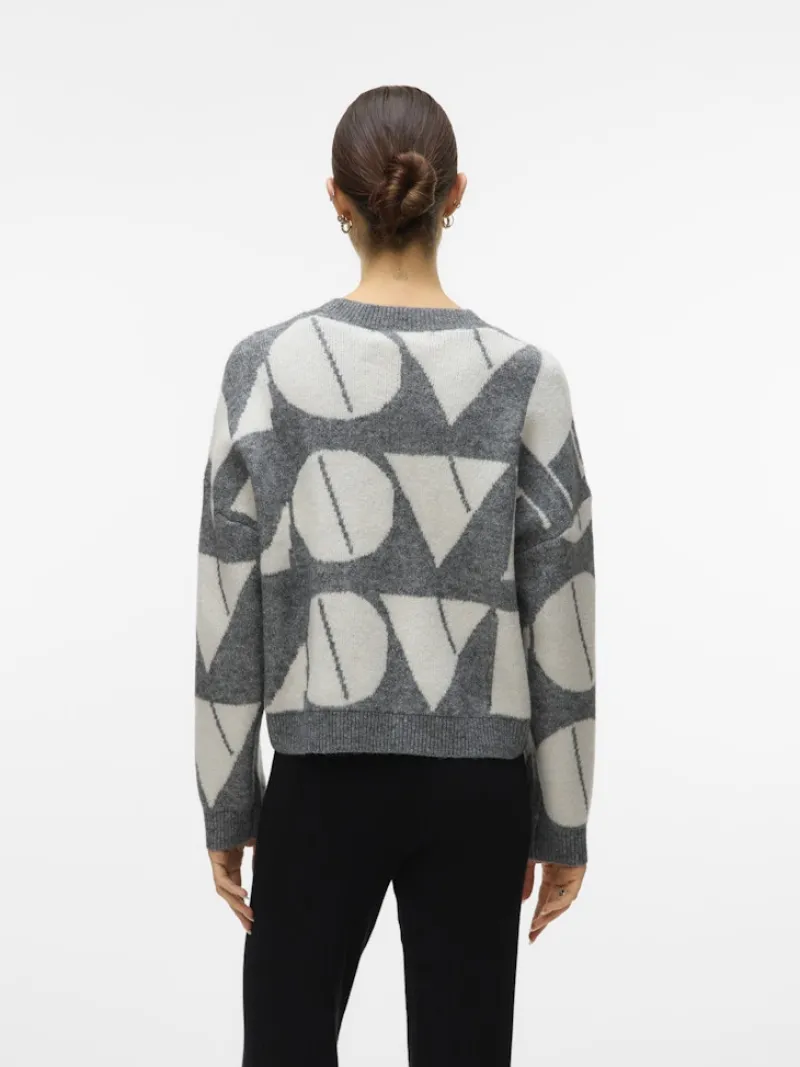 Vero Moda Pullover & Sweatshirts*VMLOVE LS O-NECK PULLOVER BOO Medium Grey Melange