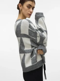 Vero Moda Pullover & Sweatshirts*VMLOVE LS O-NECK PULLOVER BOO Medium Grey Melange