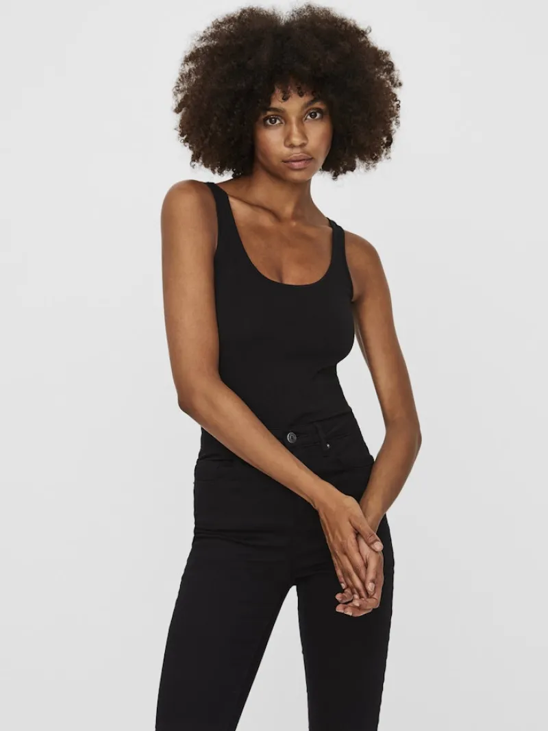 Vero Moda Shirts*VMMAXI MY SOFT LONG TANK TOP NOOS Black