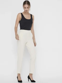 Vero Moda Hosen*VMMAYA MW LOOSE SOLID PANT NOOS hellgrau1