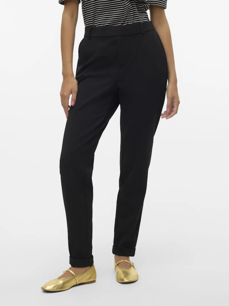 Vero Moda Hosen*VMMAYA MW LOOSE SOLID PANT NOOS black1
