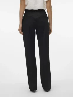Vero Moda Hosen*VMMAYA MW STRAIGHT SOLID PANT NOOS Black