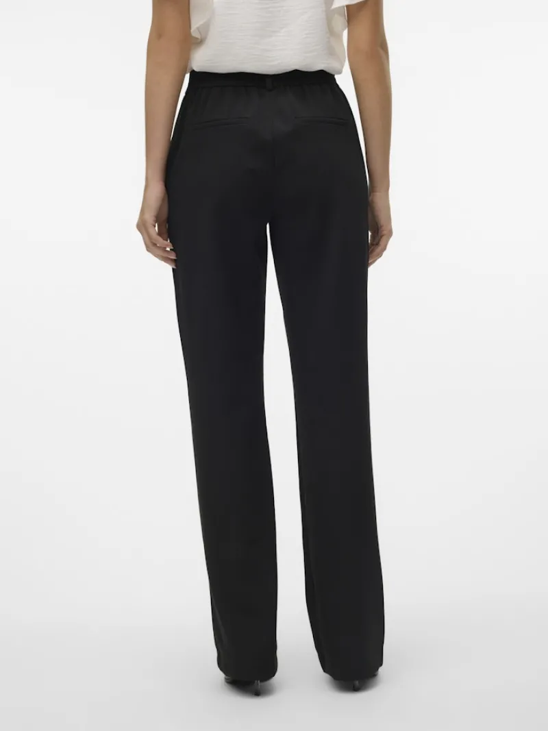 Vero Moda Hosen*VMMAYA MW STRAIGHT SOLID PANT NOOS Black