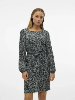 Vero Moda Kleider*VMMERVE LS SHORT DRESS JRS BOO Chinois Green