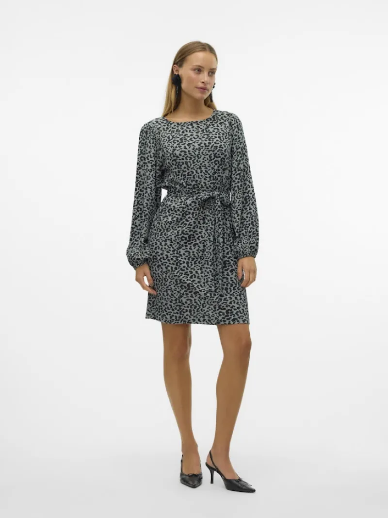 Vero Moda Kleider*VMMERVE LS SHORT DRESS JRS BOO Chinois Green