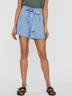 Vero Moda Shorts*VMMIA HR LOOSE SUMMER SHORTS GA NOOS Light Blue Denim