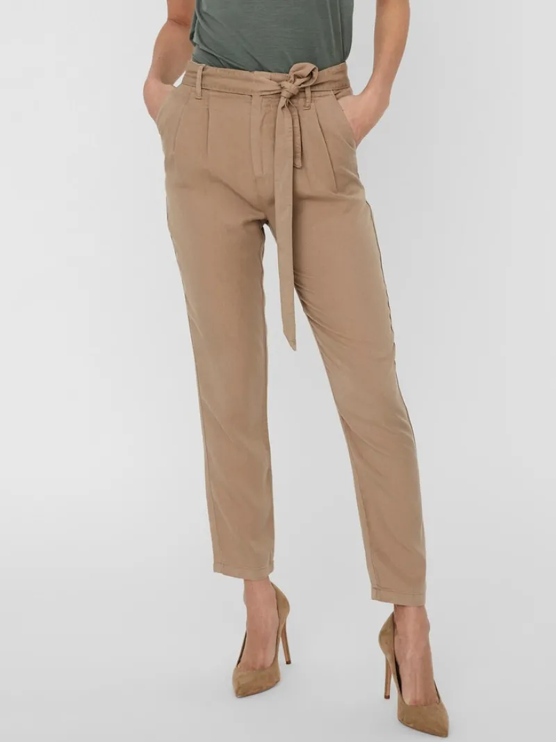 Vero Moda Hosen*VMMIA HR LOOSE TIE PANT GA NOOS Silver Mink