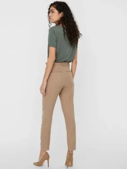 Vero Moda Hosen*VMMIA HR LOOSE TIE PANT GA NOOS Silver Mink