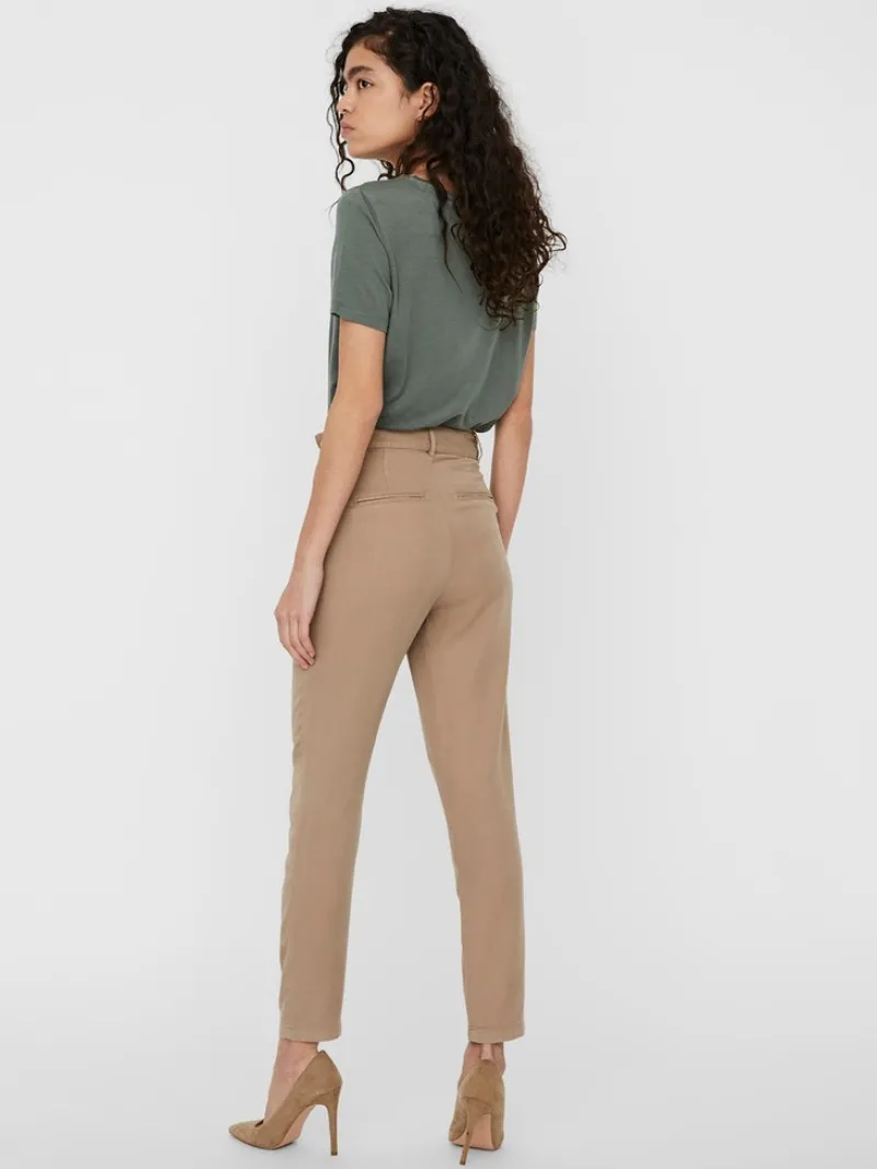 Vero Moda Hosen*VMMIA HR LOOSE TIE PANT GA NOOS Silver Mink