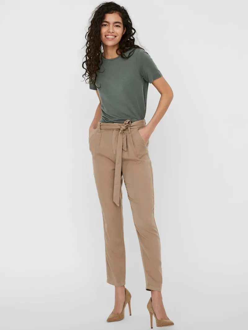 Vero Moda Hosen*VMMIA HR LOOSE TIE PANT GA NOOS Silver Mink