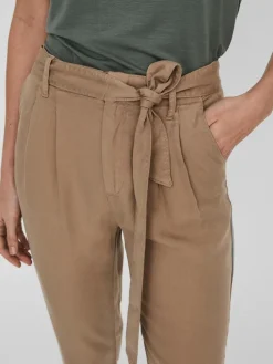 Vero Moda Hosen*VMMIA HR LOOSE TIE PANT GA NOOS Silver Mink