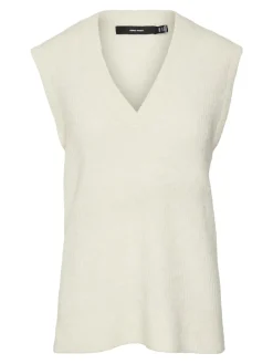 Vero Moda Pullover & Sweatshirts*VMMILI SL V-NECK VEST GA BOO birch