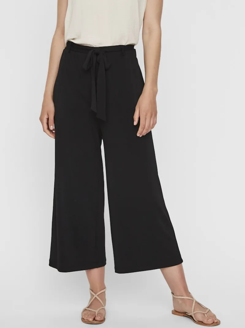 Vero Moda Hosen*VMMILLA HR LOOSE CULOTTE PANT Black