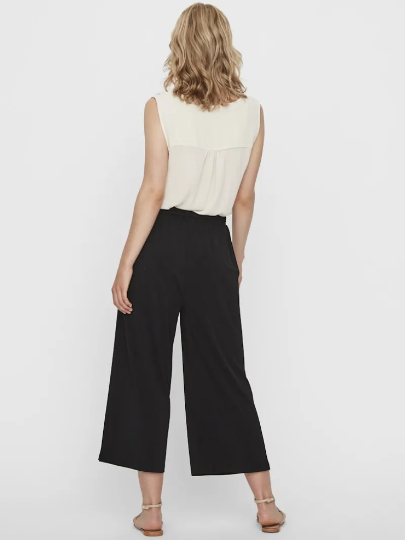 Vero Moda Hosen*VMMILLA HR LOOSE CULOTTE PANT Black