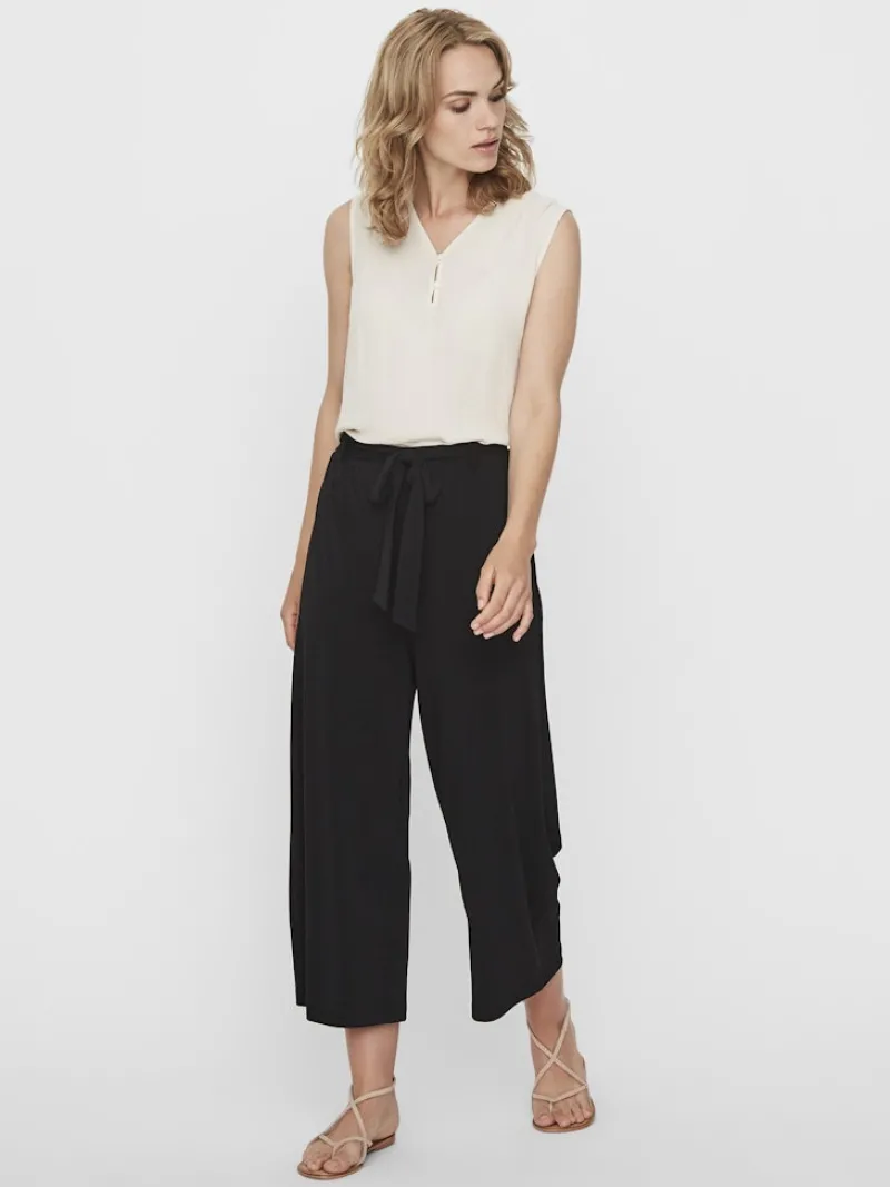 Vero Moda Hosen*VMMILLA HR LOOSE CULOTTE PANT Black