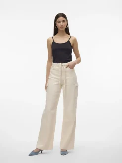 Vero Moda Shirts*VMMILLION SINGLET JRS NOOS Black