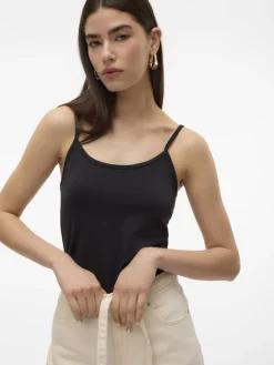 Vero Moda Shirts*VMMILLION SINGLET JRS NOOS Black