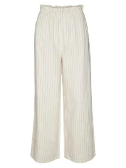 Vero Moda Hosen*VMMINASAIY HR WIDE PANT oatmeal