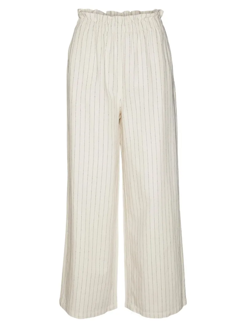 Vero Moda Hosen*VMMINASAIY HR WIDE PANT oatmeal