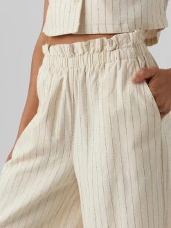 Vero Moda Hosen*VMMINASAIY HR WIDE PANT oatmeal