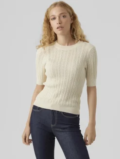 Vero Moda Pullover & Sweatshirts*VMMORENA 2/4 O-NECK PULLOVER GA BOO birch