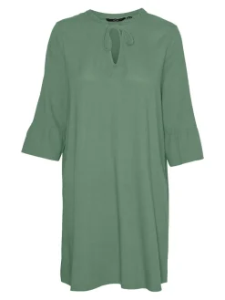 Vero Moda Kleider*VMMYMILO 3/4 TUNIC WVN GA hedge green