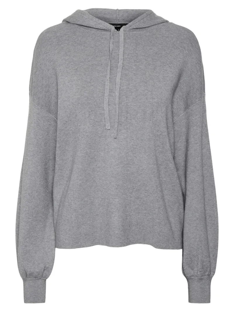 Vero Moda Pullover & Sweatshirts*VMNANCY LS HOOD BLOUSE GA Medium Grey Melange