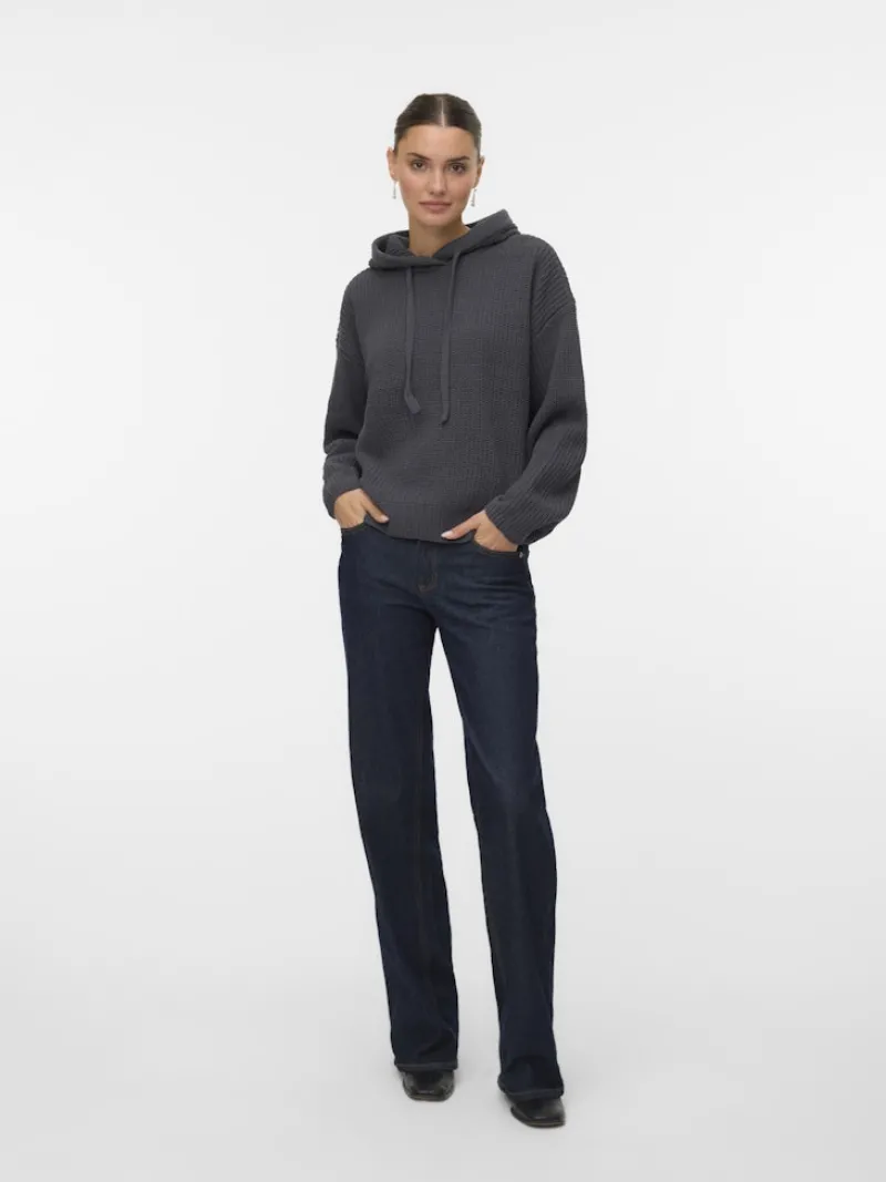 Vero Moda Pullover & Sweatshirts*VMNEAT LS HOOD PULLOVER LCS Asphalt
