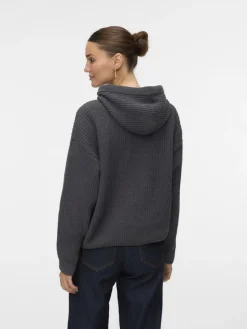 Vero Moda Pullover & Sweatshirts*VMNEAT LS HOOD PULLOVER LCS Asphalt