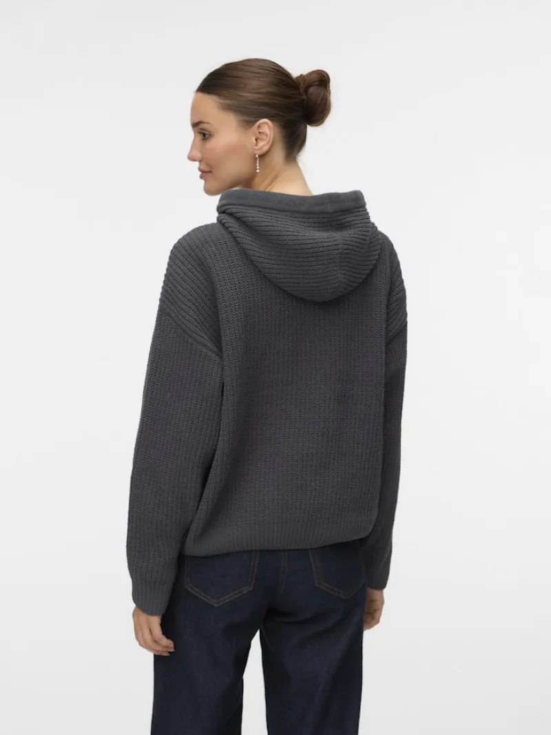 Vero Moda Pullover & Sweatshirts*VMNEAT LS HOOD PULLOVER LCS Asphalt