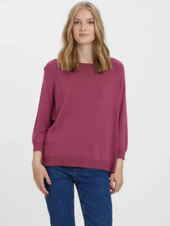 Vero Moda Shirts*VMNELLIE GLORY 3/4 BOXY BLOUSE GA NOOS Dry Rose