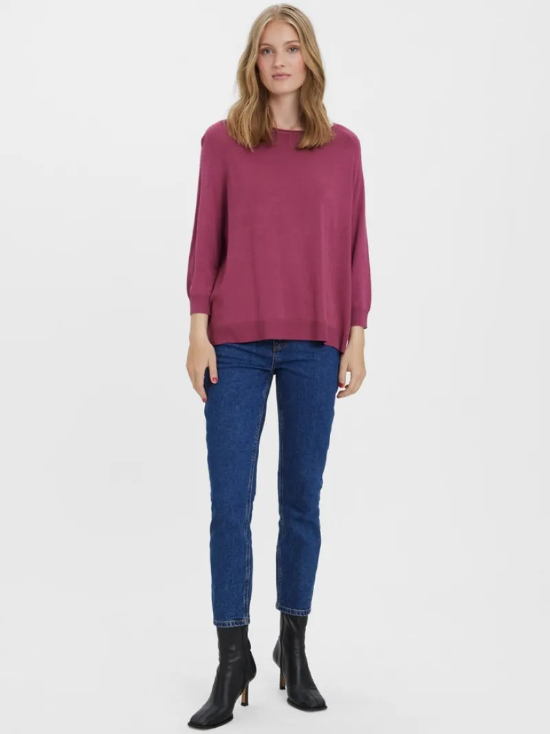 Vero Moda Shirts*VMNELLIE GLORY 3/4 BOXY BLOUSE GA NOOS Dry Rose