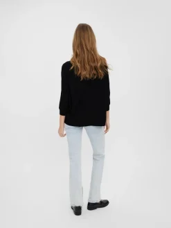 Vero Moda Shirts*VMNELLIE GLORY 3/4 BOXY BLOUSE GA NOOS Black