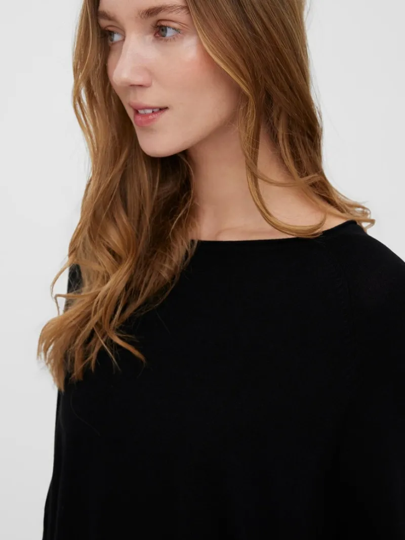 Vero Moda Shirts*VMNELLIE GLORY 3/4 BOXY BLOUSE GA NOOS Black