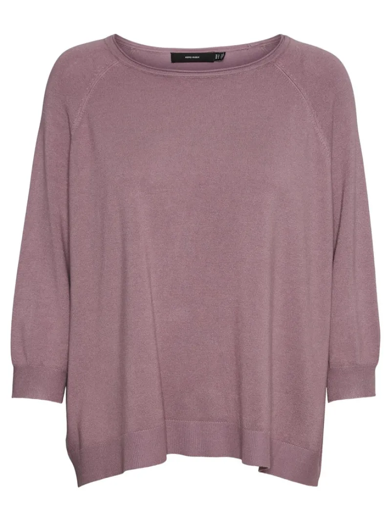 Vero Moda Shirts*VMNELLIE GLORY 3/4 BOXY BLOUSE GA NOOS elderberry