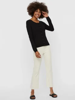 Vero Moda Pullover & Sweatshirts*VMNELLIE GLORY LS O-NECK CARDIGAN NOOS Black