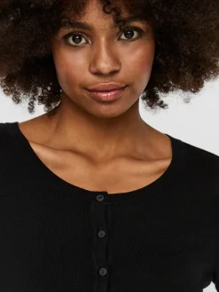 Vero Moda Pullover & Sweatshirts*VMNELLIE GLORY LS O-NECK CARDIGAN NOOS Black
