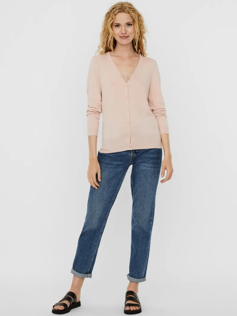 Vero Moda Pullover & Sweatshirts*VMNELLIE GLORY LS V-NECK CARDIGAN COLOR Sepia Rose