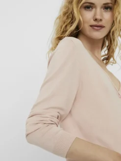 Vero Moda Pullover & Sweatshirts*VMNELLIE GLORY LS V-NECK CARDIGAN COLOR Sepia Rose